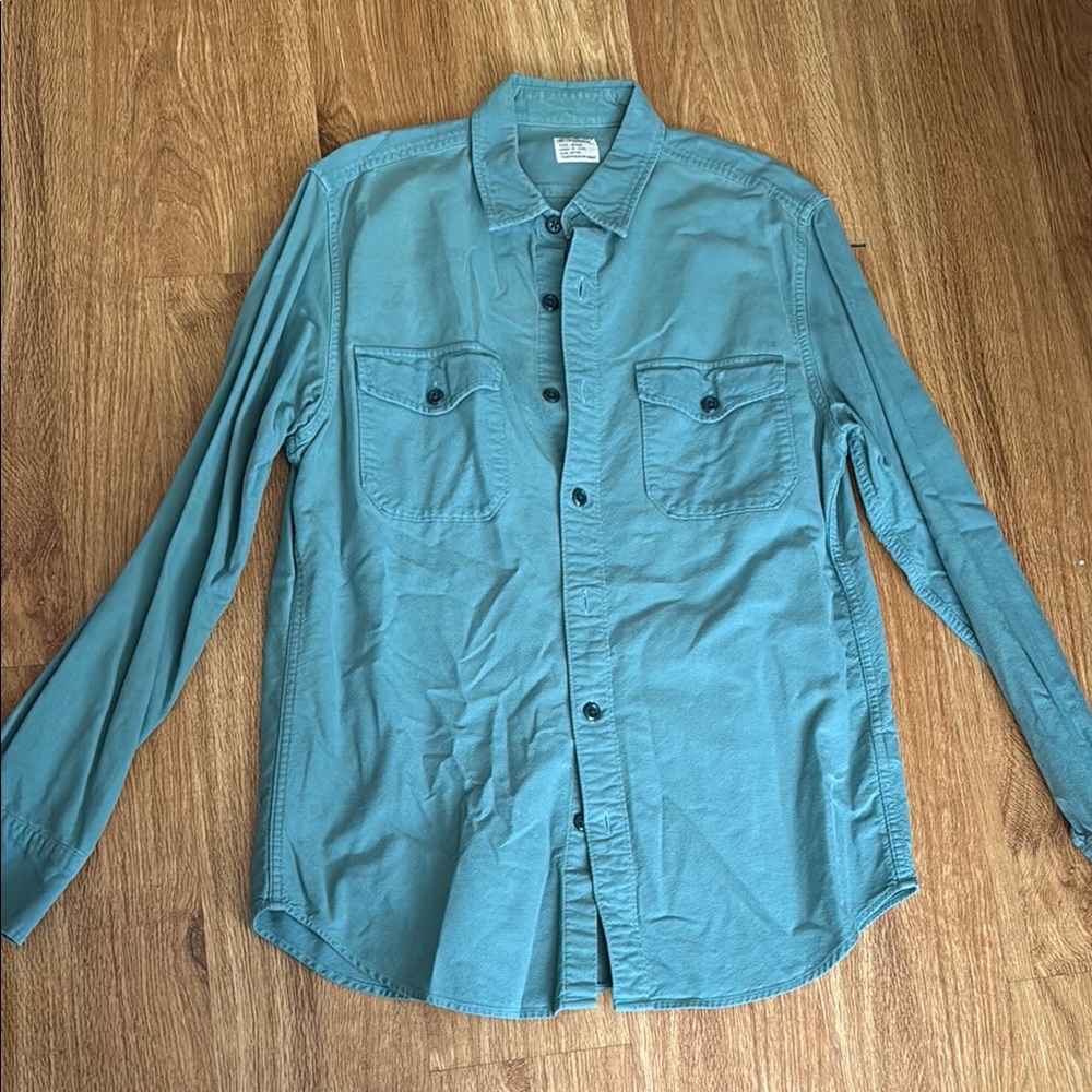 J. Crew Teal Casual Button Down Shirt